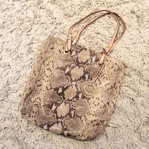 Michael Kors Snakeskin Tote